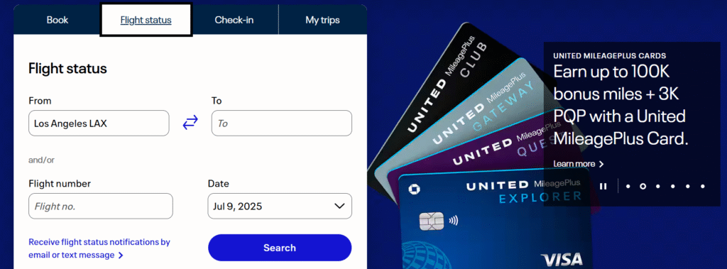 United Airlines at Des Moines International Airport (DSM)